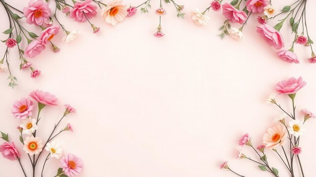 Vintage style artificial flowers wall background perfect for adding a touch of elegance to any event or space, floral, vintage style, design