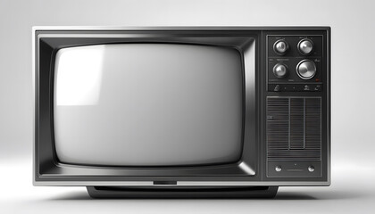 Vintage Retro Television Set: A Blast from the Past Nostalgia Electronic Device
