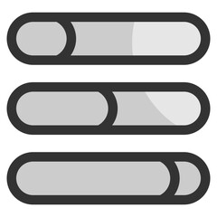 Obraz premium Progress Bar Icon Element For Design