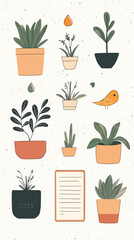 Graphic Elements Set for Minimalist Fresh Themes