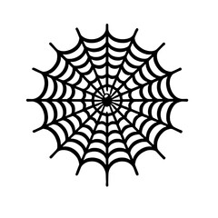 Intricate Spiderweb Design:  A detailed illustration of a spiderweb, perfect for Halloween, gothic designs, or nature-themed projects.
