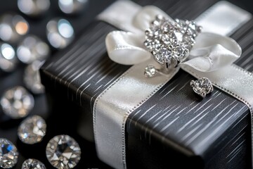 Luxury Diamond Ring in Elegant Gift Box