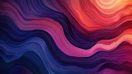 Fototapeta premium Abstract Colorful Waves in Flowing Patterns and Rich Textures