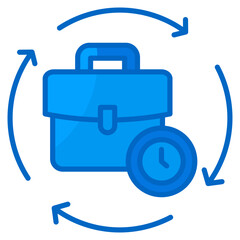 Flexible Work Hours  Icon Element For Design