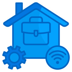 Remote Work Productivity  Icon Element For Design