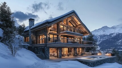 Luxury Chalet in the Swiss Alps: A Winter Wonderland Escape