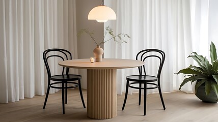 Minimalist Dining Corner  Timeless Elegance