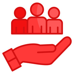 Stakeholder Support  Icon Element For Design