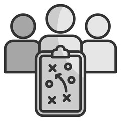 Fototapeta premium Stakeholder Strategy Icon Element For Design