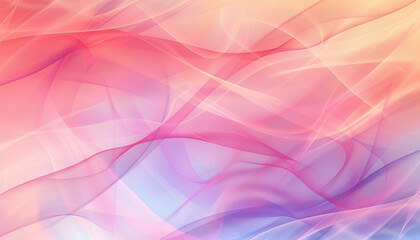 Abstract Pink, Purple, and Peach Translucent Wave Pattern