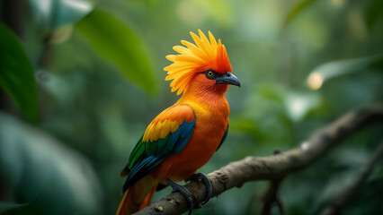 Andean Cock-of-the-rock Mating Display