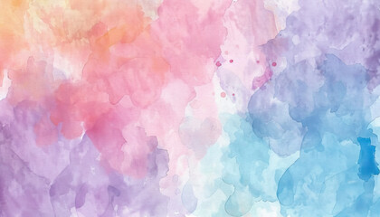 Fototapeta premium Pastel Watercolor Wash Abstract Painting