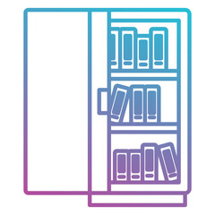 bookshelf icon element for design