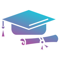 Graduation Cap icon element for design