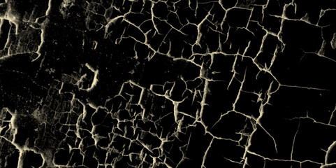 Fototapeta premium Abstract textured background of black cracked wall. Vector marble pattern with white and black cracks Transparent texture. cracked wall texture, black and white, cracked concrete of grunge texture.