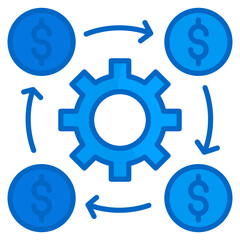 Cash Flow Management  Icon Element For Design