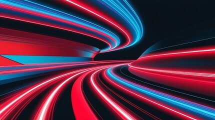 abstract light trails, colorful background, dynamic motion, vibrant colors