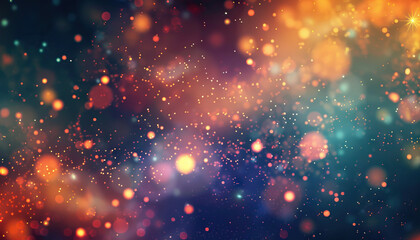 Fototapeta premium Abstract Bokeh Background with Varied-Sized Lights