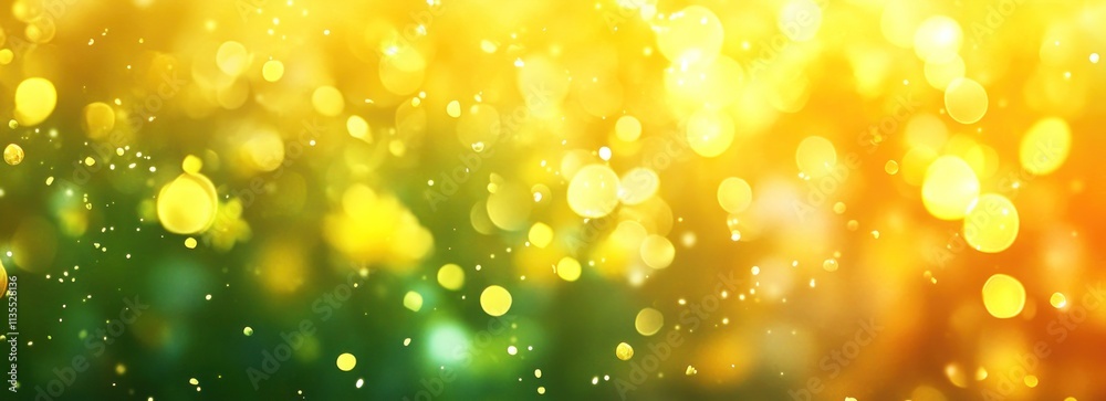 Poster Abstract glowing lights bokeh background with gradient.