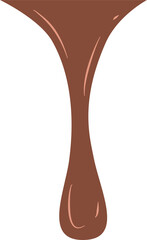 Melted chocolate dripping Illustration 