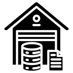 Data Warehouse  Icon Element For Design