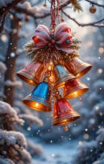 christmas bell on the tree