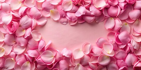 Fototapeta premium Pink rose petals background perfect for romantic and elegant designs, pink, rose, petals, background, romantic, elegant, soft