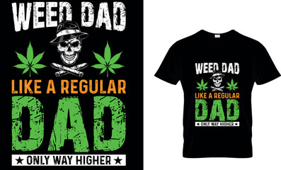 cannabis Typography T shirt Design with editable vector graphic. one joint a day keeps the bad mood away.