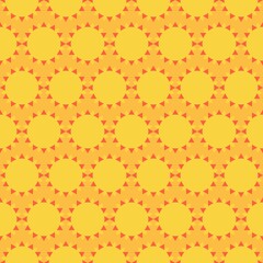 seamless abstract pattern yellow background with ornamental decorative elements