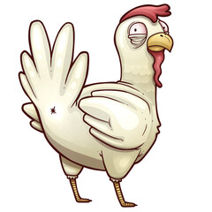 Guess What? Chicken Butt Cartoon Illustration, isolated transparent png