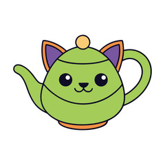A whimsical blend of a teapot and a cat, symbolizing pride and greatness, merging elegance and playful charm into one unforgettable creation.