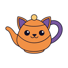 A whimsical blend of a teapot and a cat, symbolizing pride and greatness, merging elegance and playful charm into one unforgettable creation.