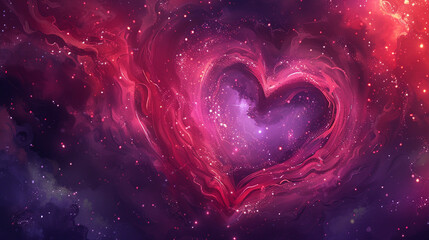 a cosmic love abstract background