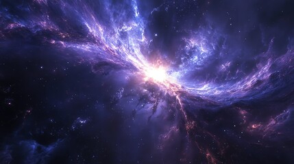 Fototapeta premium A stunning view of cosmic energy and colors.