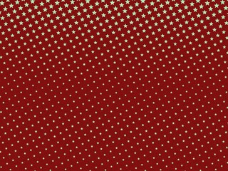 A seamless pattern of small white stars on a red background.