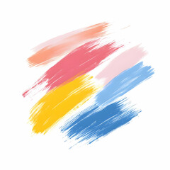 Abstract Paint Strokes Background Illustration