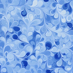 Abstract Blue Swirl Background Illustration