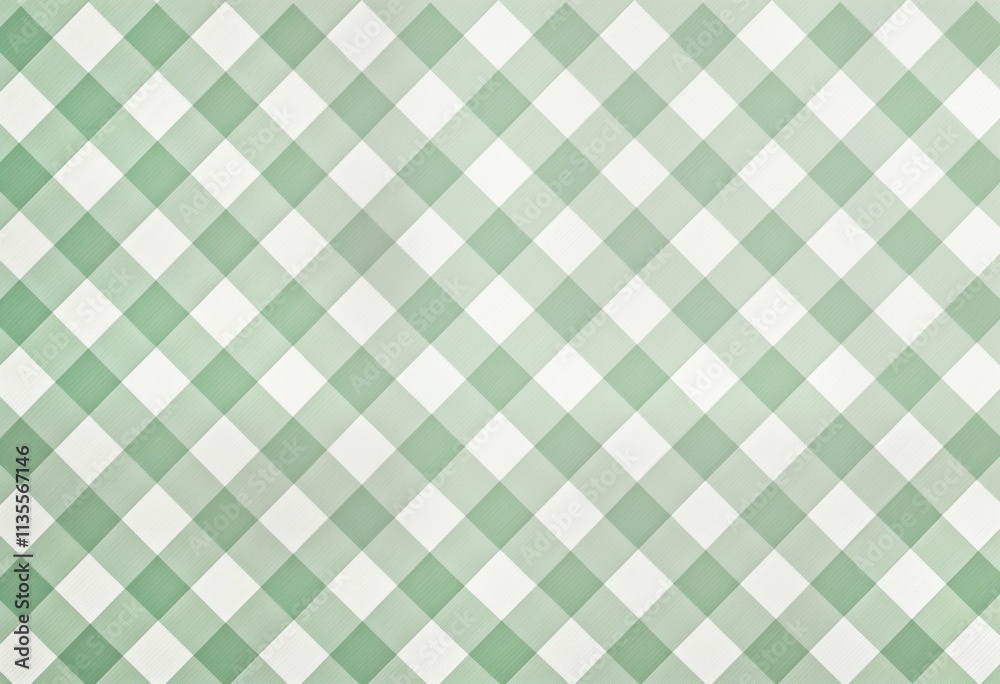 Poster rustic farmhouse style pattern background. green, white diamond pattern creates textured look. suita