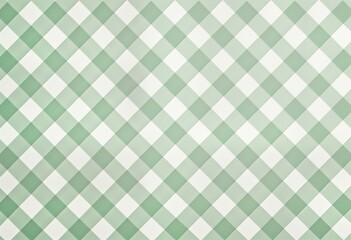 Rustic farmhouse style pattern background. Green, white diamond pattern creates textured look. Suitable for interior design projects fabric design. Perfect for country home decor theme. Design