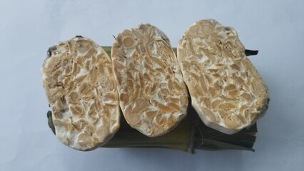 Tempe, Indonesian traditional food, made from fermented soybeans