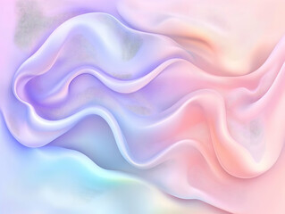 Obraz premium Pastel Wave Abstract 3D Background