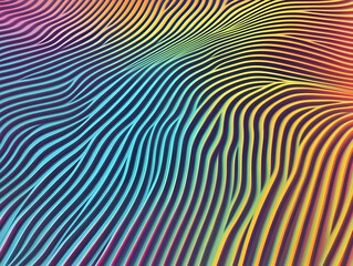 Abstract 3D Wavy Lines Background