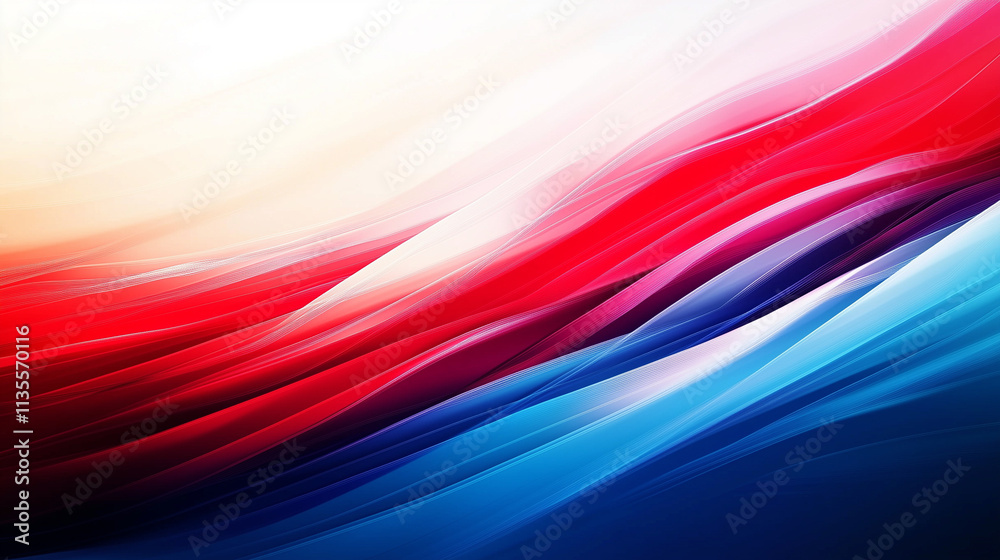Aufkleber Dynamic abstract gradient background with vibrant colors and geometric shapes, perfect for modern presentations, websites, and banners. High-resolution vector illustration featuring bold stripes and i