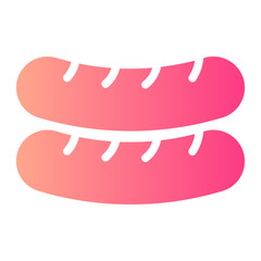 sausage gradient icon