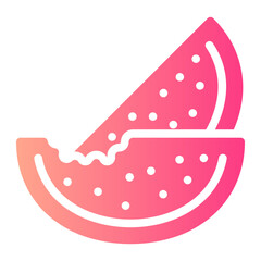 watermelon gradient icon