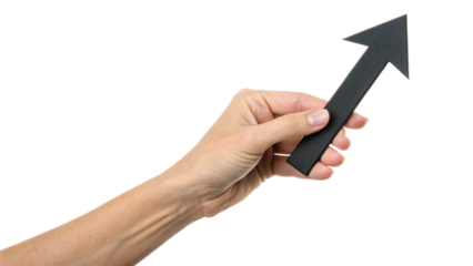 hand holding a arrow