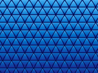 A seamless pattern of blue triangles with a subtle gradient effect, creating a modern and geometric background.