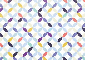 Japanese   lucky patterns, Shippo-tsunagi, Winter colors