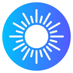 sun gradient icon