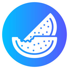 watermelon gradient icon